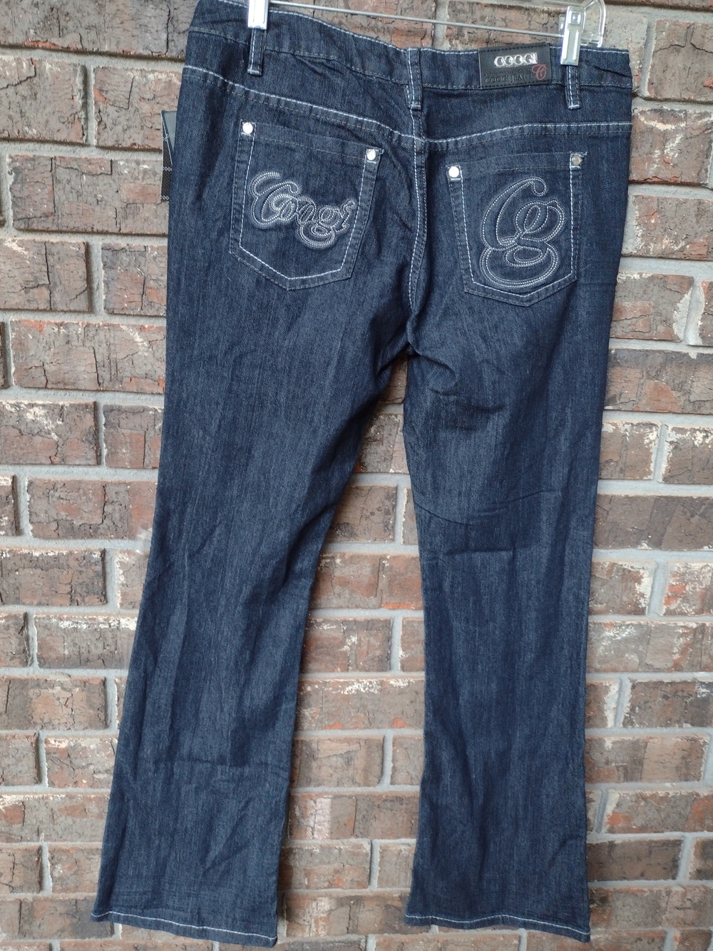 NWT COOGI Authentic Sexy Denim Jeans Womens 11/12 Low Rise Stretch Bootcut Logo